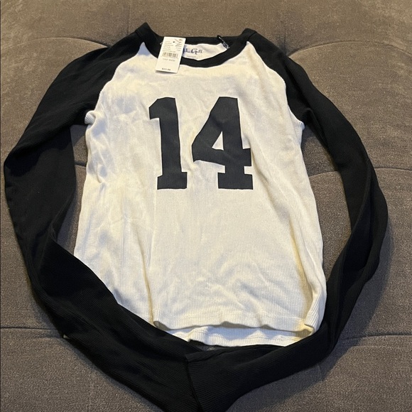 Brandy Melville Tops - Black/navy and White Long Sleeve top from brandy melville 14